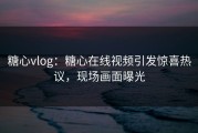 糖心vlog：糖心在线视频引发惊喜热议，现场画面曝光