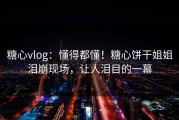 糖心vlog：懂得都懂！糖心饼干姐姐泪崩现场，让人泪目的一幕