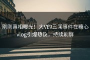 刚刚真相曝光！大V的丑闻事件在糖心vlog引爆热议，持续刷屏