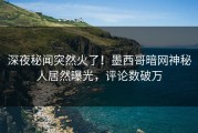 深夜秘闻突然火了！墨西哥暗网神秘人居然曝光，评论数破万