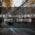 限时查看：糖心vlog深夜曝出真相震撼细节，引爆社交圈