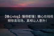 【糖心vlog】懂得都懂！糖心在线视频惊喜现场，真相让人意外！