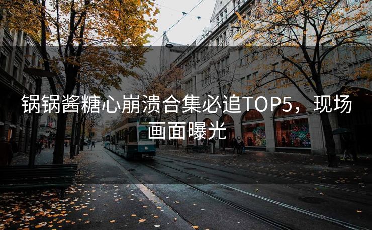 锅锅酱糖心崩溃合集必追TOP5，现场画面曝光